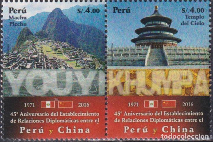 Sellos: Per&uacute; 2016 Arquitectura MNH - Foto 1