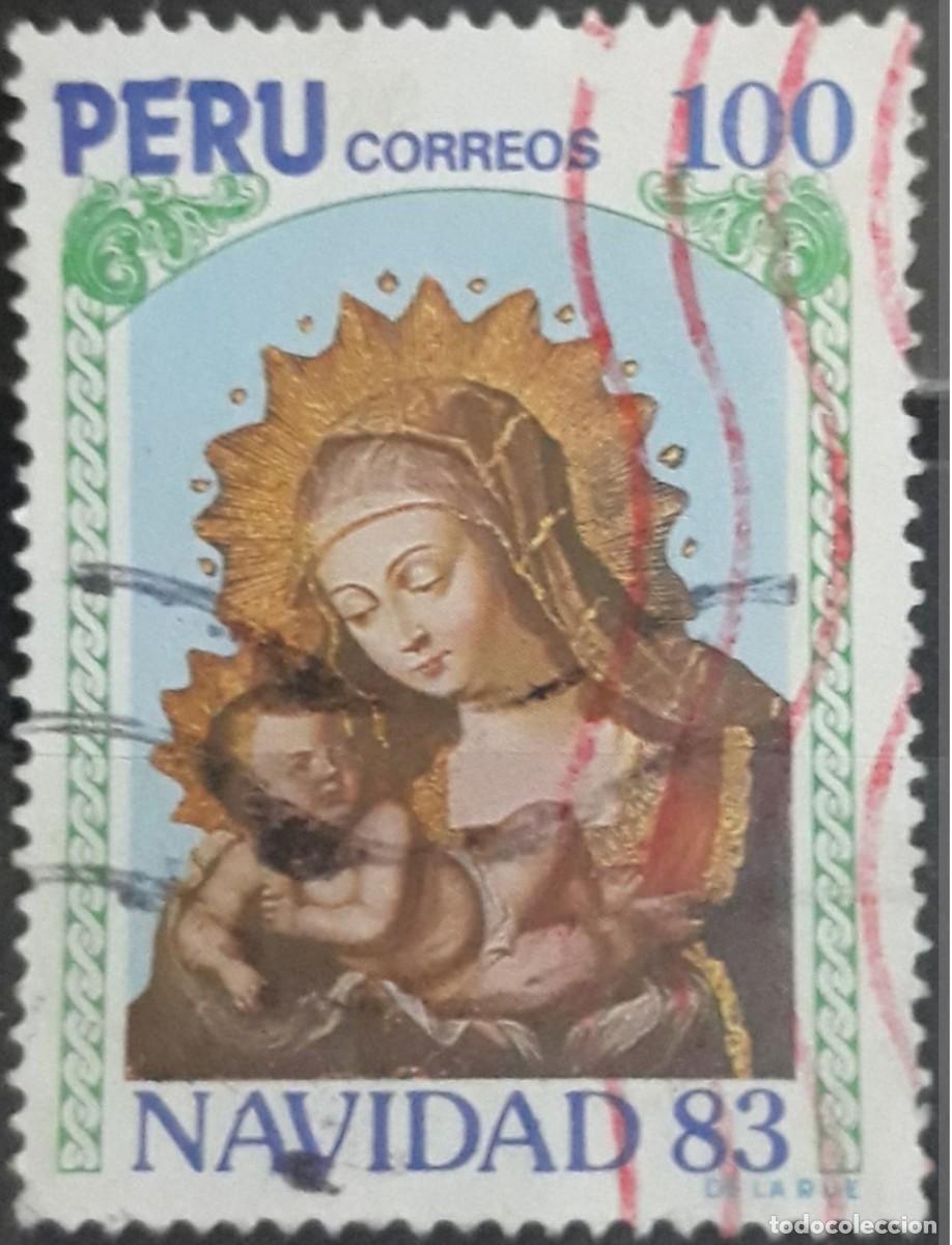 Sellos: PER&Uacute; 1983 Navidad. USADO. - Foto 1