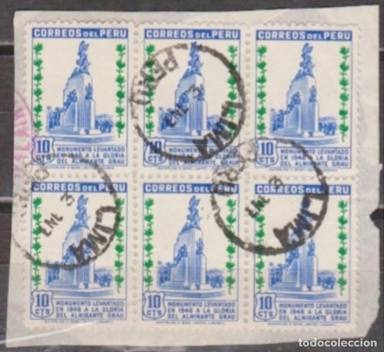 Sellos: PERU Bonito fragmento. USADO - USED. - Foto 1