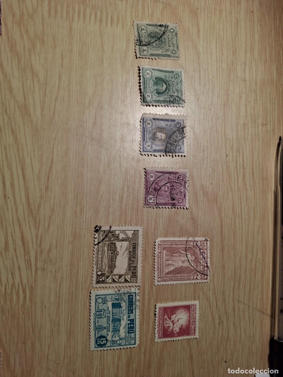 Sellos: 8 sellos de Per&uacute; usados - Foto 1
