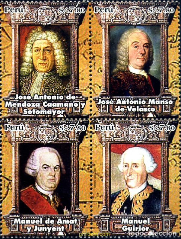 Sellos: 278249 MNH PERU 2011 VICES-REYES DEL PERU - Foto 1