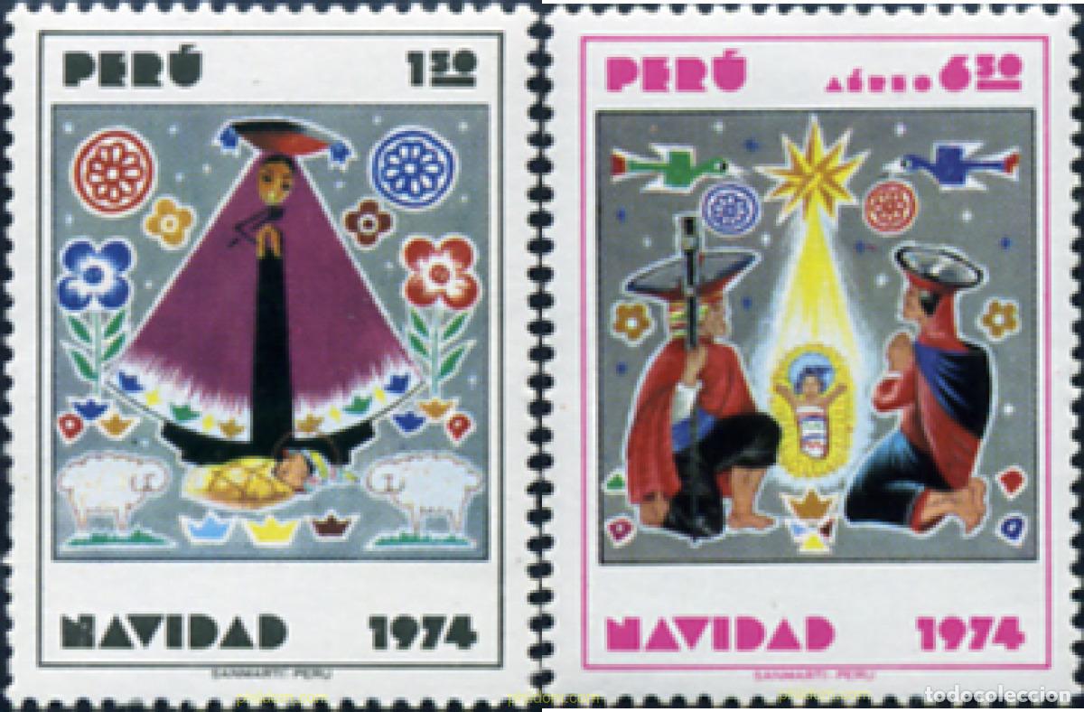 Sellos: 308080 MNH PERU 1974 NAVIDAD - Foto 1
