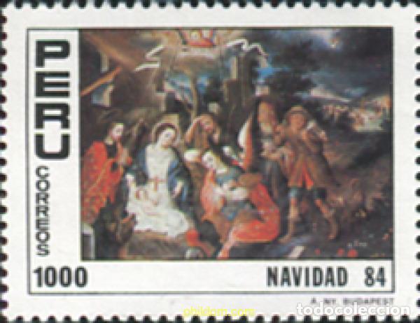 Sellos: 351359 MNH PERU 1984 NAVIDAD - Foto 1