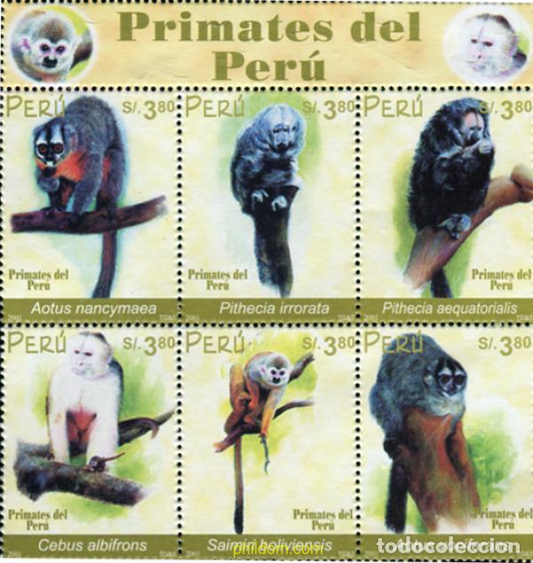 Sellos: 351744 MNH PERU 2002 PRIMATES - Foto 1