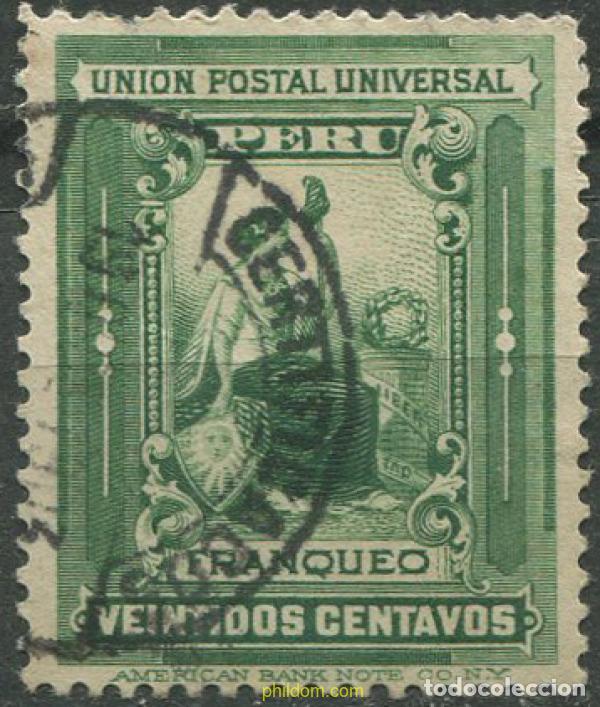 Sellos: 709493 USED PERU 1899 ALEGORIA - Foto 1