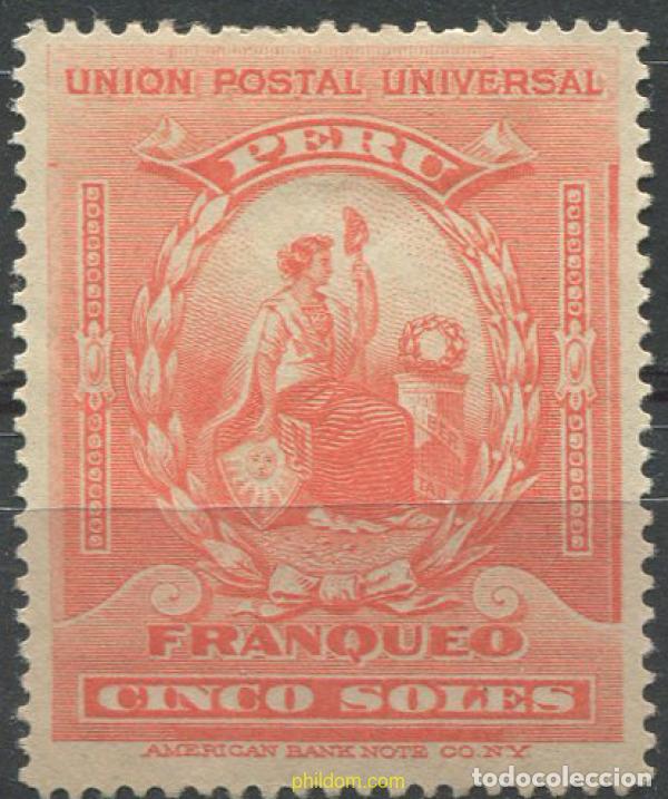 Sellos: 709492 HINGED PERU 1899 ALEGORIA - Foto 1