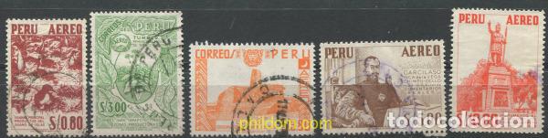 Sellos: 710329 USED PERU 1959 AVES - Foto 1