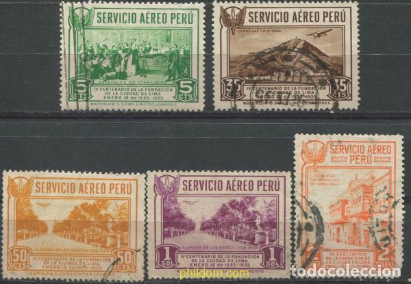 Sellos: 709783 USED PERU 1935 CUARTO CENTENARIO DE LA CIUDAD DE LIMA - Foto 1