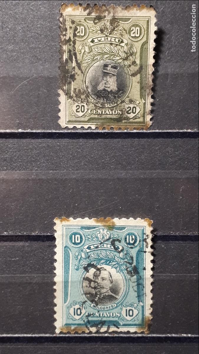 Sellos: PER&Uacute;. A&Ntilde;O 1918. &deg;. YVERT 181, 183 - Foto 1
