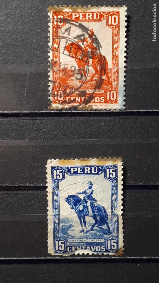 Sellos: PER&Uacute;. A&Ntilde;O 1934. &deg;. YVERT 298, 299 - Foto 1