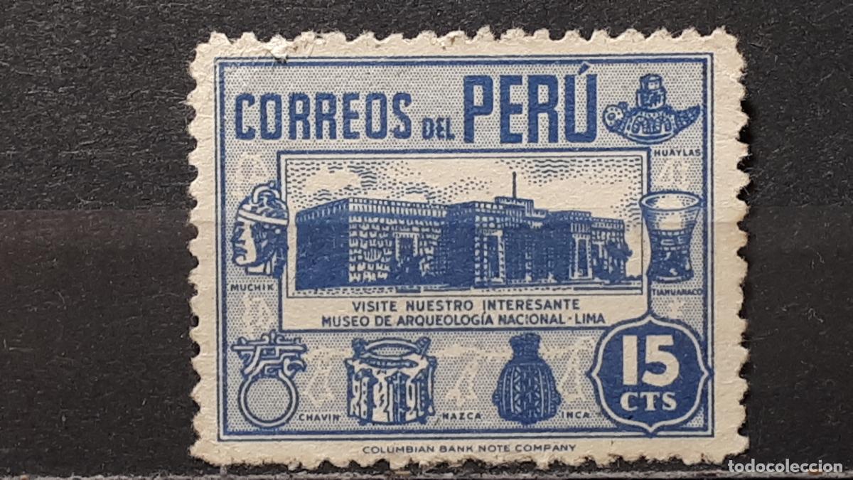 Sellos: PER&Uacute;. A&Ntilde;O 1945. &deg;. YVERT 393 - Foto 1