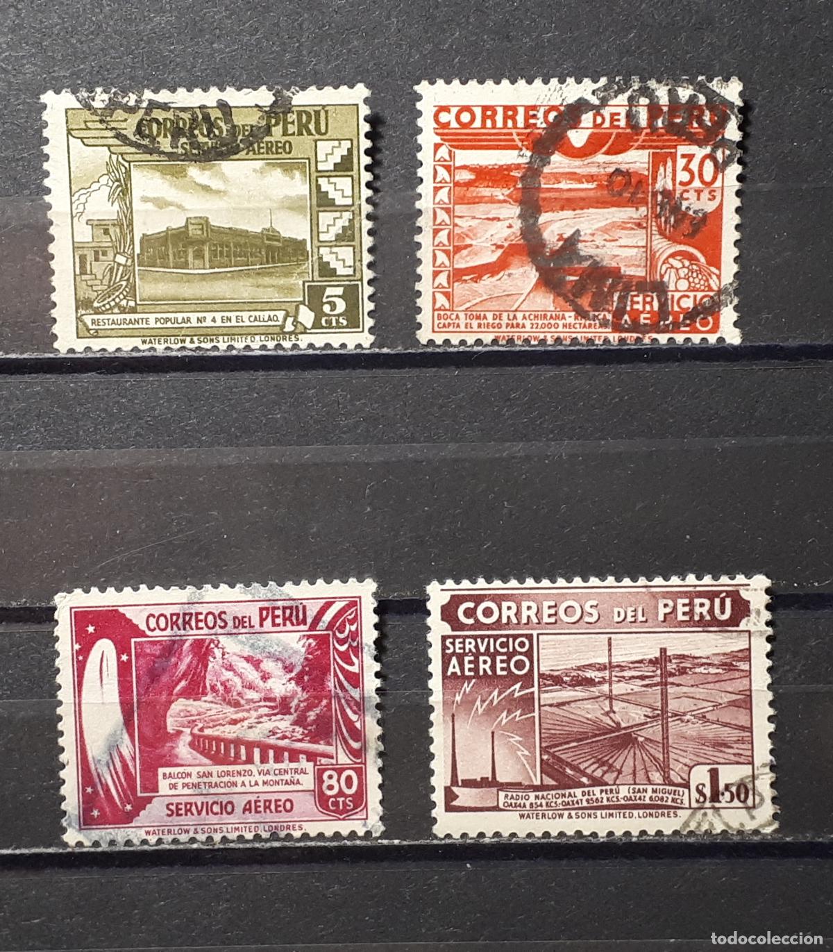Sellos: PER&Uacute;. A&Ntilde;O 1949. &deg;. YVERT 78, 79, 81, 82 - Foto 1