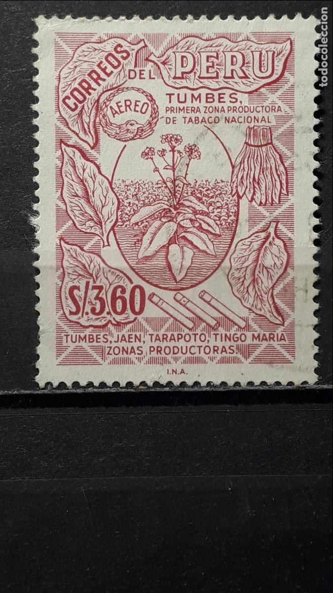 Sellos: PER&Uacute;. A&Ntilde;O 1967. &deg;. YVERT A&eacute;reo 211 - Foto 1