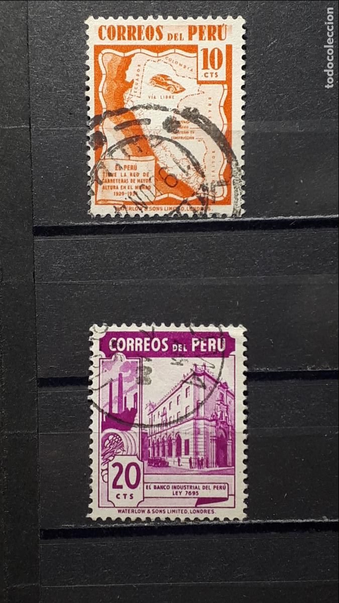 Sellos: PER&Uacute;. A&Ntilde;O 1938. &deg;. YVERT 358, 360 - Foto 1