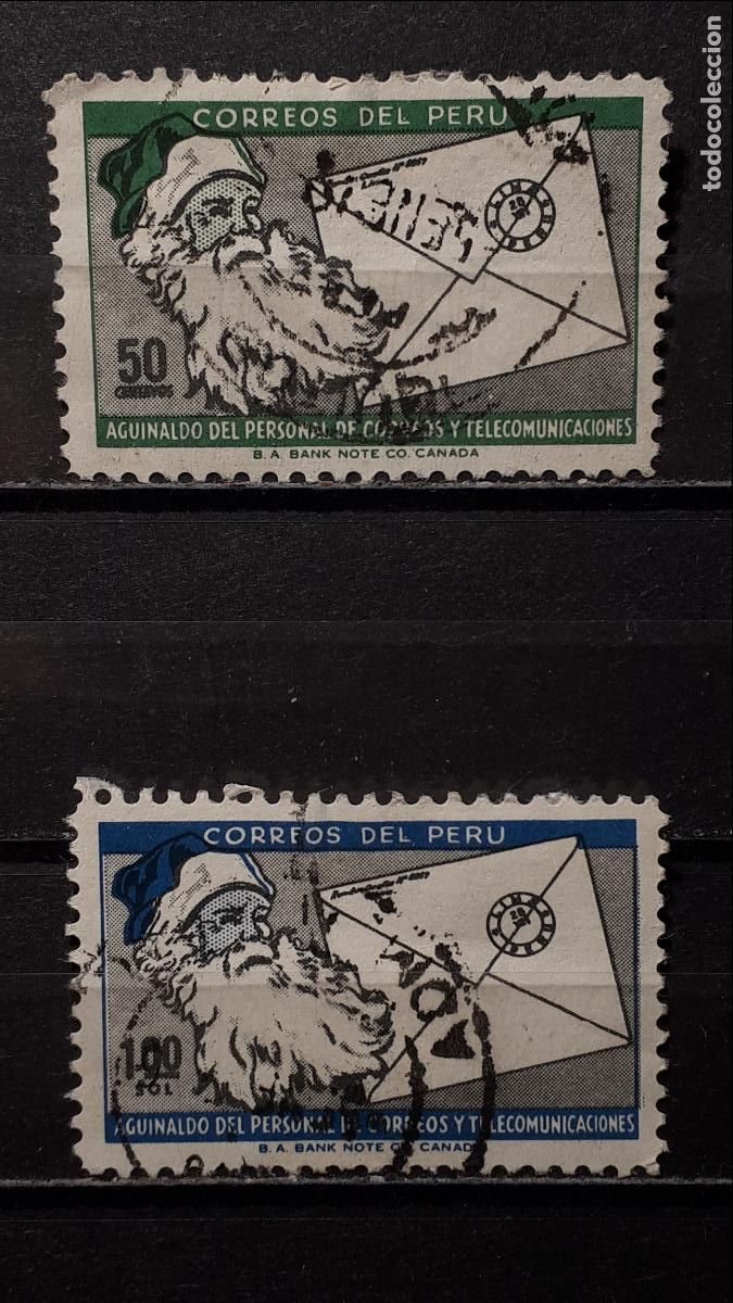 Sellos: PER&Uacute;. A&Ntilde;O 1965. &deg;. YVERT 470, 471 - Foto 1