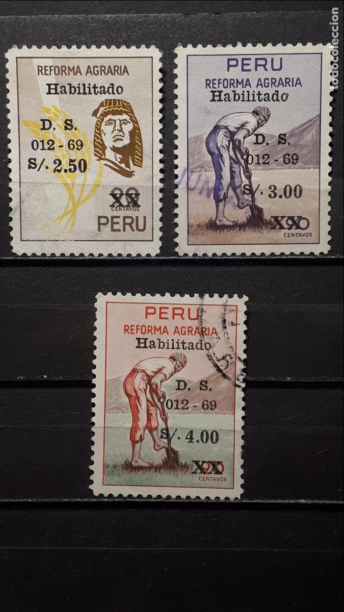 Sellos: PER&Uacute;. A&Ntilde;O 1969. &deg;. YVERT 496/8 - Foto 1