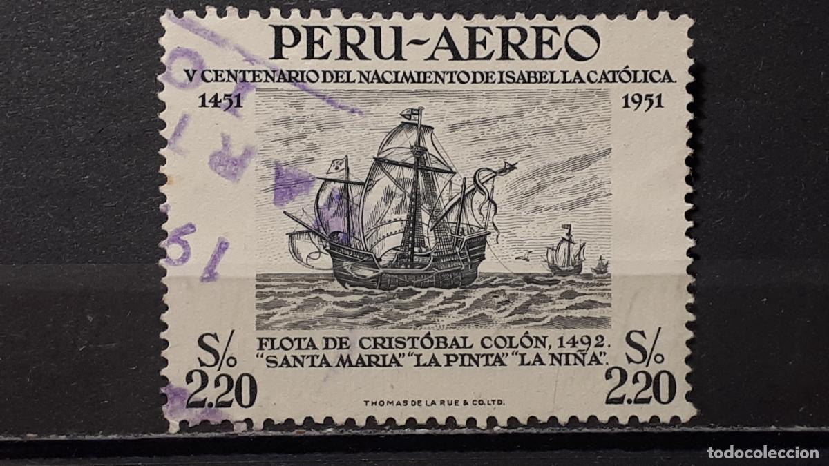 Sellos: PER&Uacute;. A&Ntilde;O 1953. &deg;. YVERT 115 - Foto 1