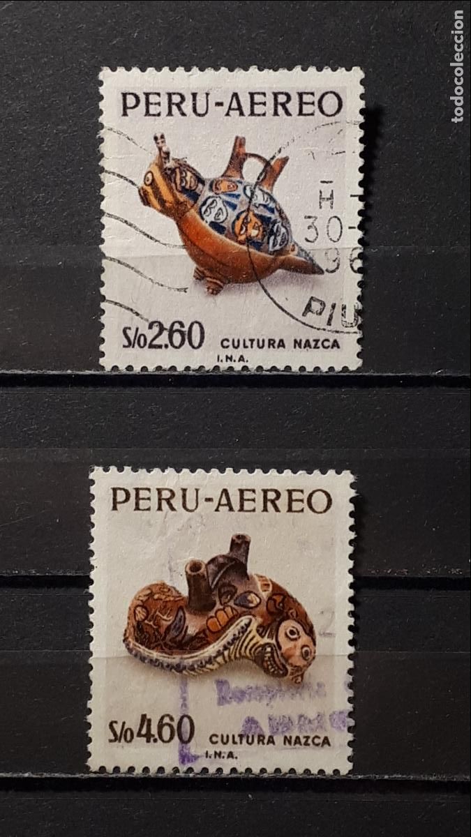 Sellos: PER&Uacute;. A&Ntilde;O 1968. &deg;. YVERT A&eacute;reo 220, 222 - Foto 1