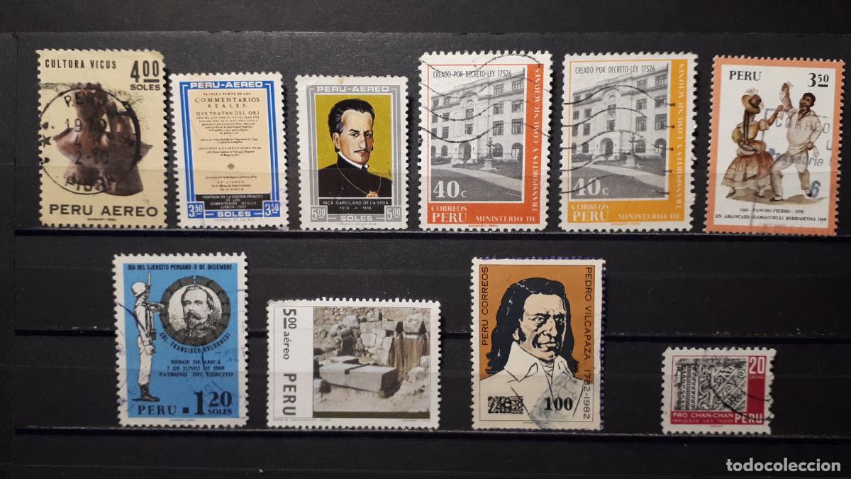 Sellos: PER&Uacute;. &deg;. LOTE DE SELLOS A CATALOGAR - Foto 1