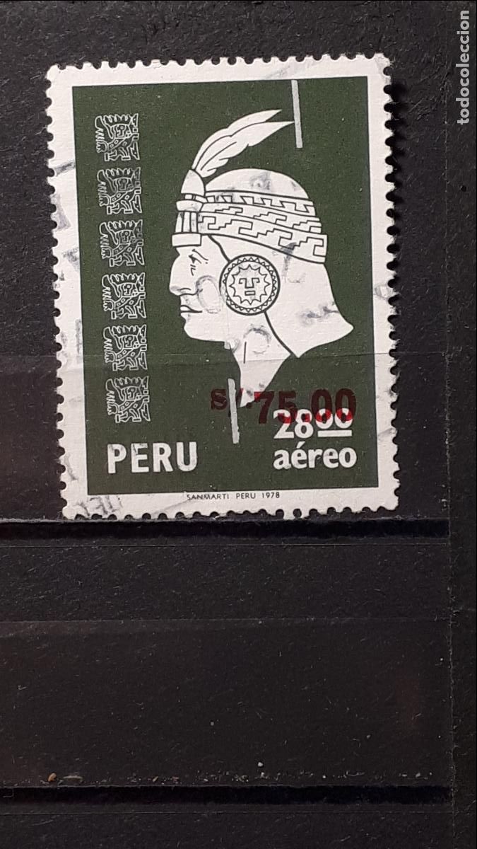 Sellos: PER&Uacute;. A&Ntilde;O 1978. &deg;. YVERT A&eacute;reo 459B - Foto 1