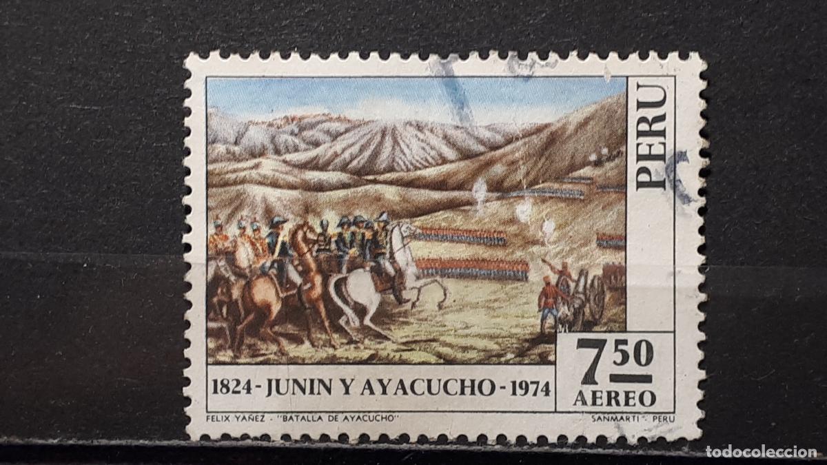 Sellos: PER&Uacute;. A&Ntilde;O 1974. &deg;. YVERT A&eacute;reo 389 - Foto 1