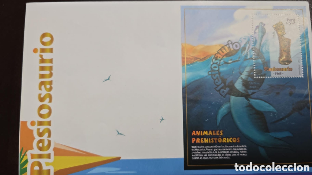 Sellos: Me) 2022, PERU, FDC, prehistoric animals - Foto 1