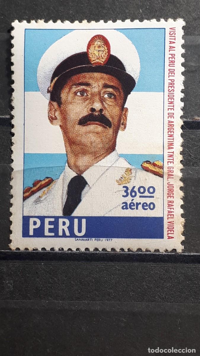 Sellos: PER&Uacute; . A&Ntilde;O 1977. **. YVERT A&eacute;reo 448 - Foto 1