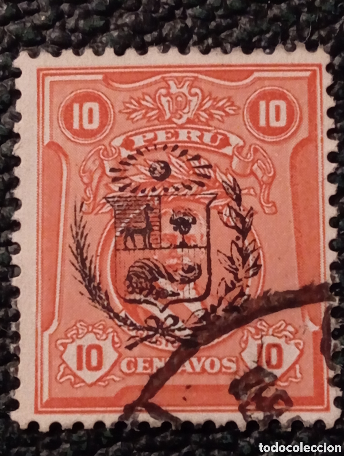 Sellos: Sello PER&Uacute; SCOTT 268 Sobreimpreso - Foto 1