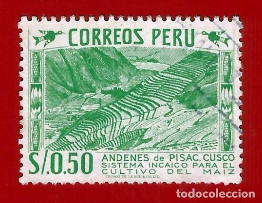 Sellos: Peru. 1953. Scott # 464. Andenes de Pisac. Cusco - Foto 1