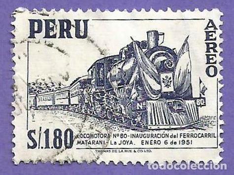 Sellos: Peru. 1962. Scott # C184. Ferrocarril Matarini - La Joya - Foto 1