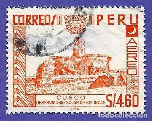 Sellos: Peru. 1967. Scott # C211. Observatorio Solar de los Incas. Cusco - Foto 1