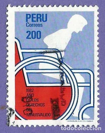 Sellos: Peru. 1982. Scott # 772. A&ntilde;o de los Derechos del Minusvalido - Foto 1