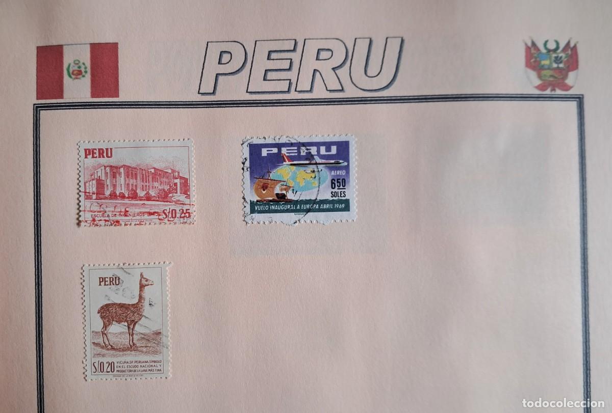 Sellos: lote de 3 sellos usados de Per&uacute;. - Foto 1