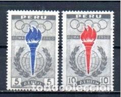 Sellos: PER&Uacute; 1961, YVERT 156-67, MNH-SC - Foto 1