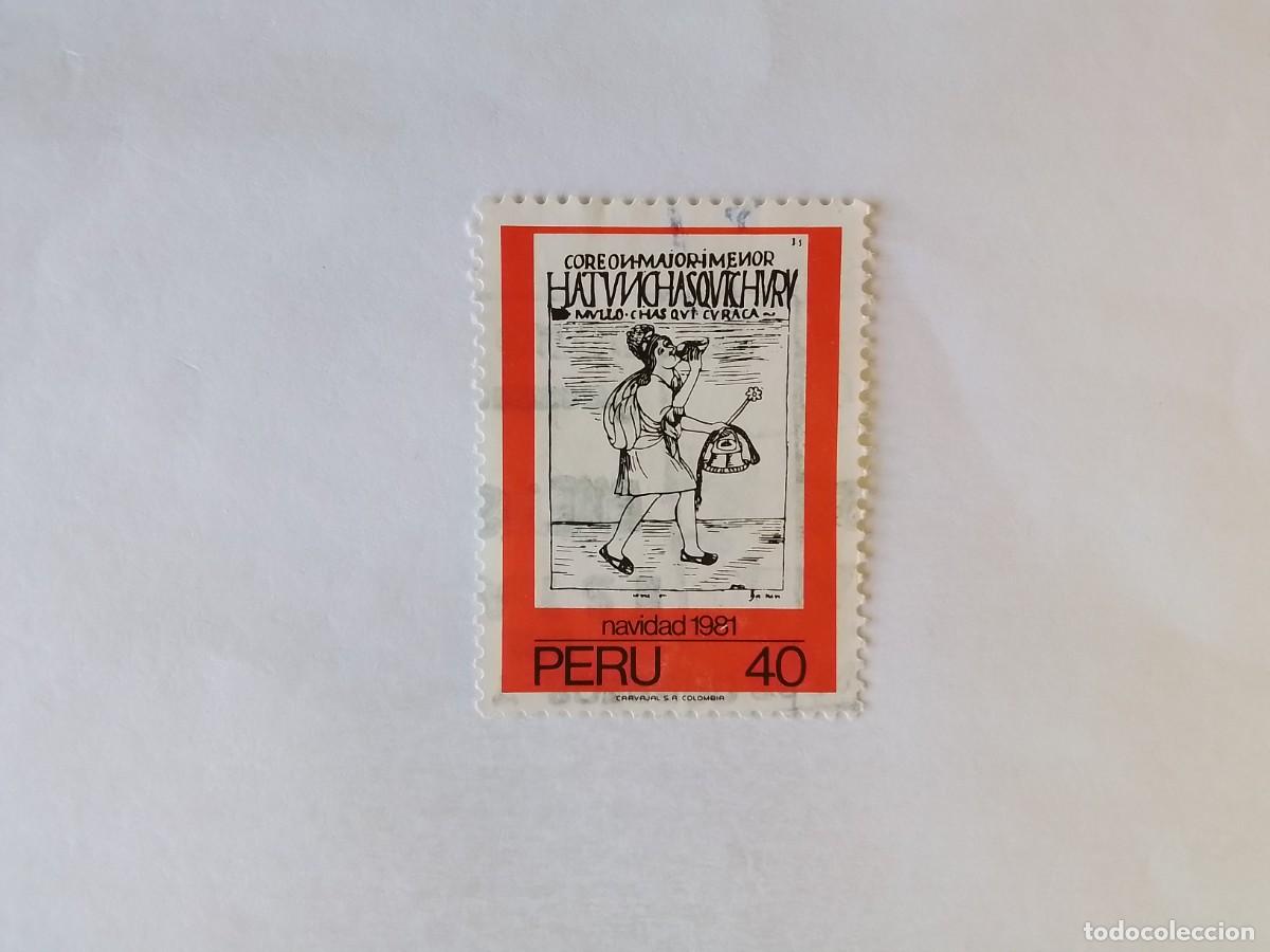 Sellos: A&Ntilde;O 1981 PER&Uacute; SELLO USADO