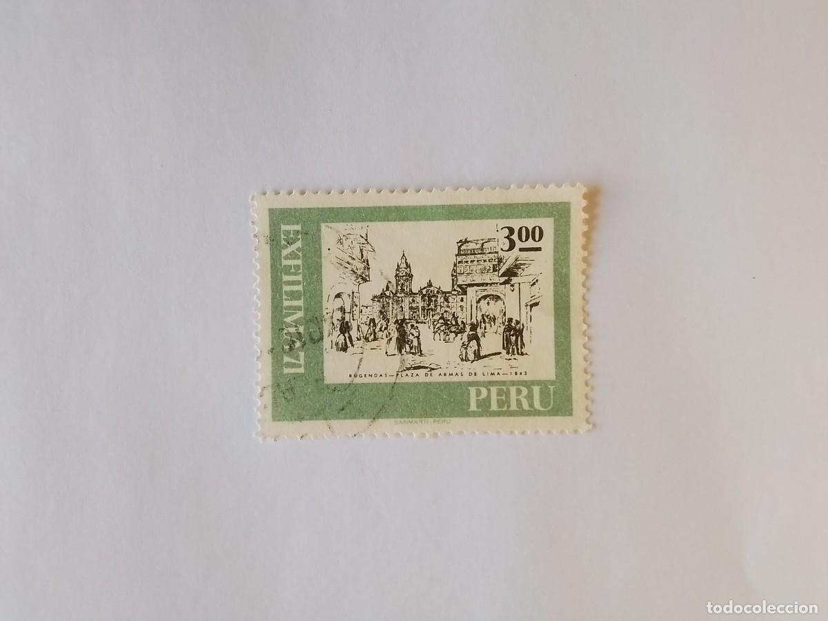Sellos: A&Ntilde;O 1971 PER&Uacute; SELLO USADO