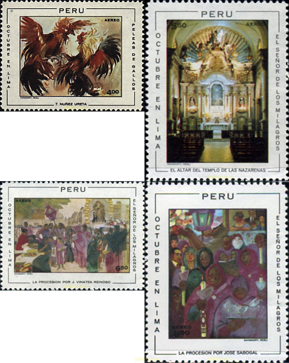 Sellos: 30286 MNH PERU 1970 FESTIVALES DE OCTUBRE EN LIMA