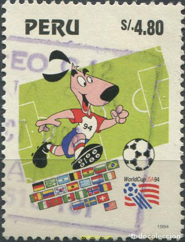 Sellos: 685840 USED PERU 1995 COPA DEL MUNDO DE FUTBOL. USA-94