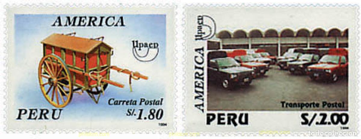 Briefmarken: 49103 MNH PERU 1995 AMERICA-UPAEP 1994 - TRANSPORTES POSTALES