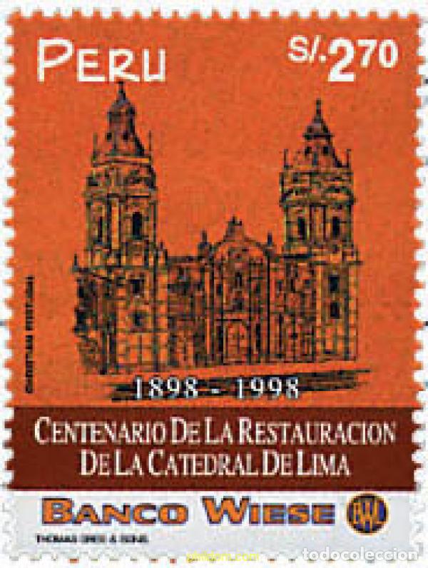 Briefmarken: 204735 MNH PERU 1998 CENTENARIO DE LA RESTAURACION DE LA CATEDRAL DE LIMA