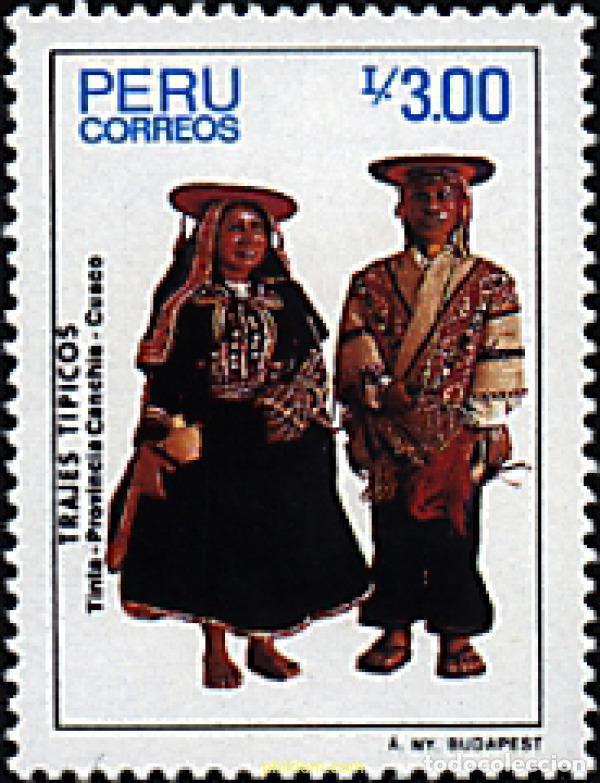 Sellos: 37580 MNH PERU 1986 TRAJES TIPICOS