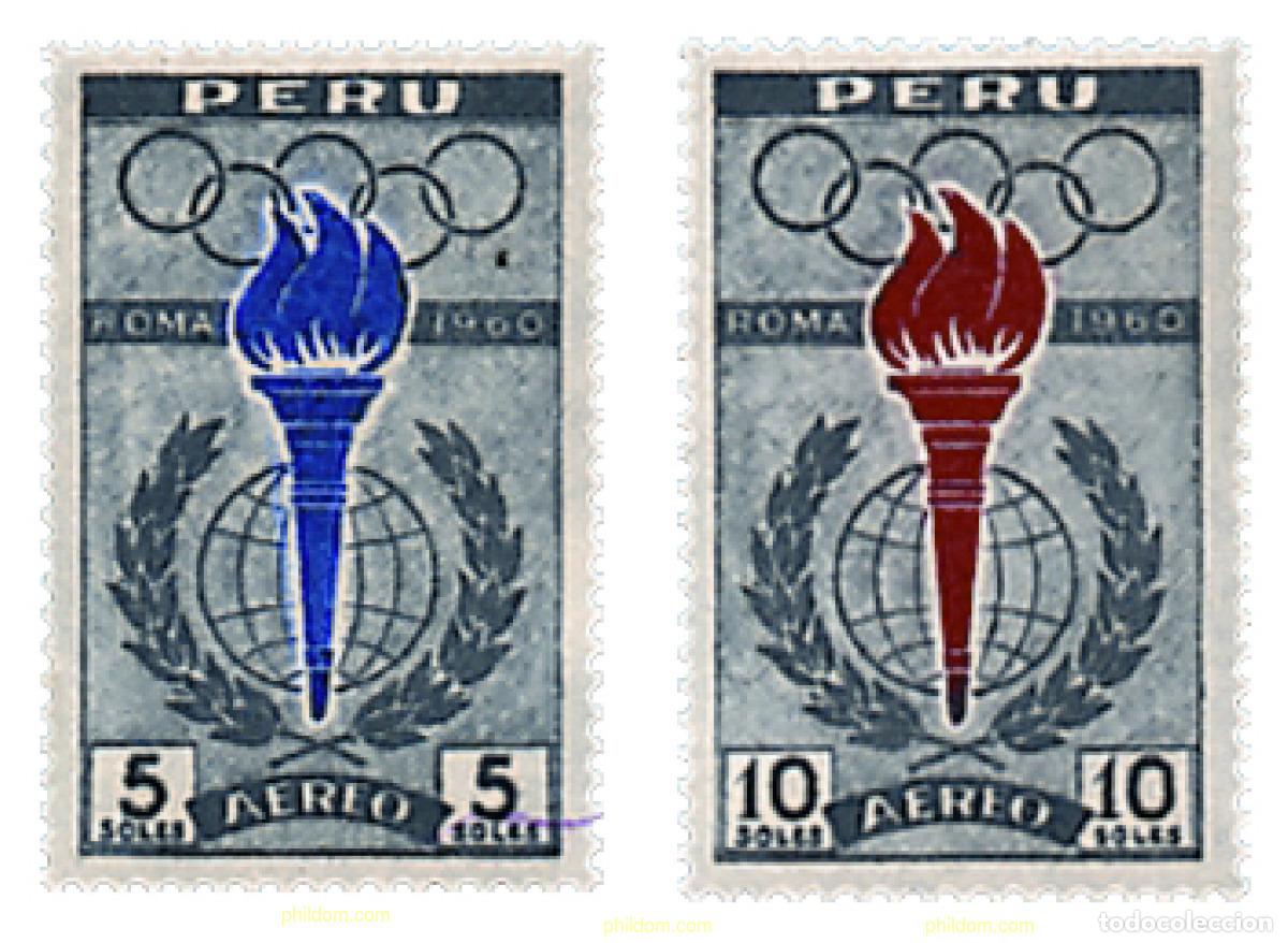 Briefmarken: 27077 MNH PERU 1961 17 JUEGOS OLIMPICOS VERANO ROMA 1960
