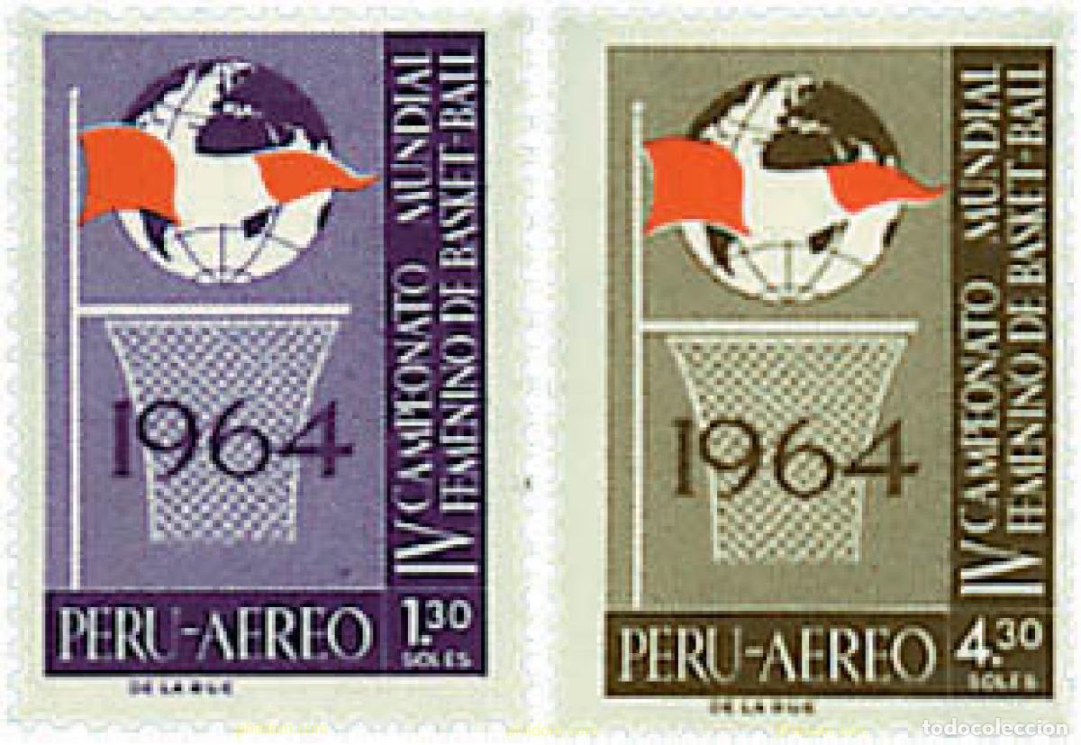 Briefmarken: 52162 MNH PERU 1965 4 CAMPEONATO DEL MUNDO DE BALONCESTO FEMENINO