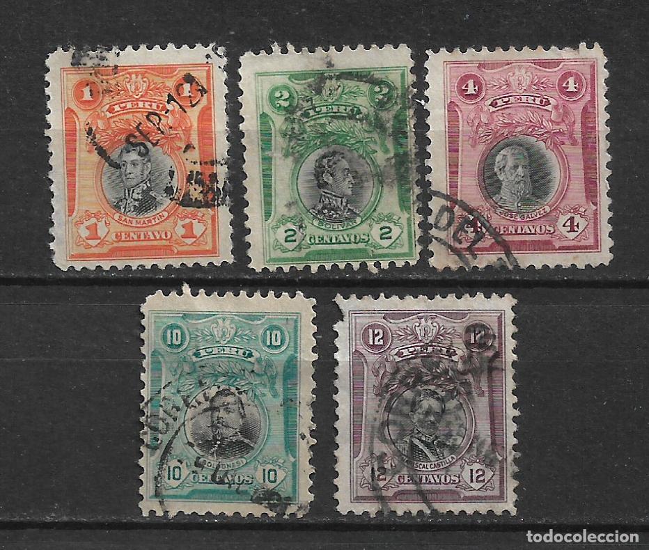 Sellos: peru lote 5 sellos usados - 5/2