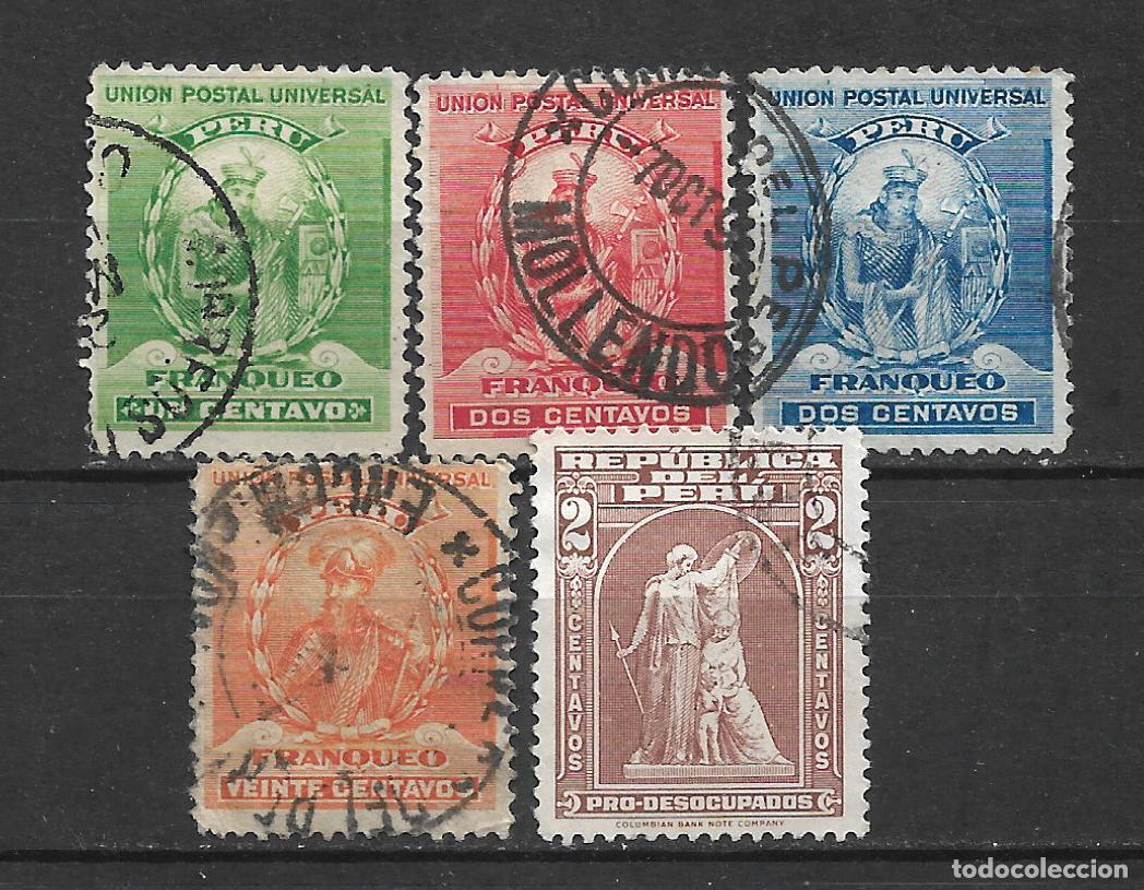 Sellos: peru lote 5 sellos usados - 5/2