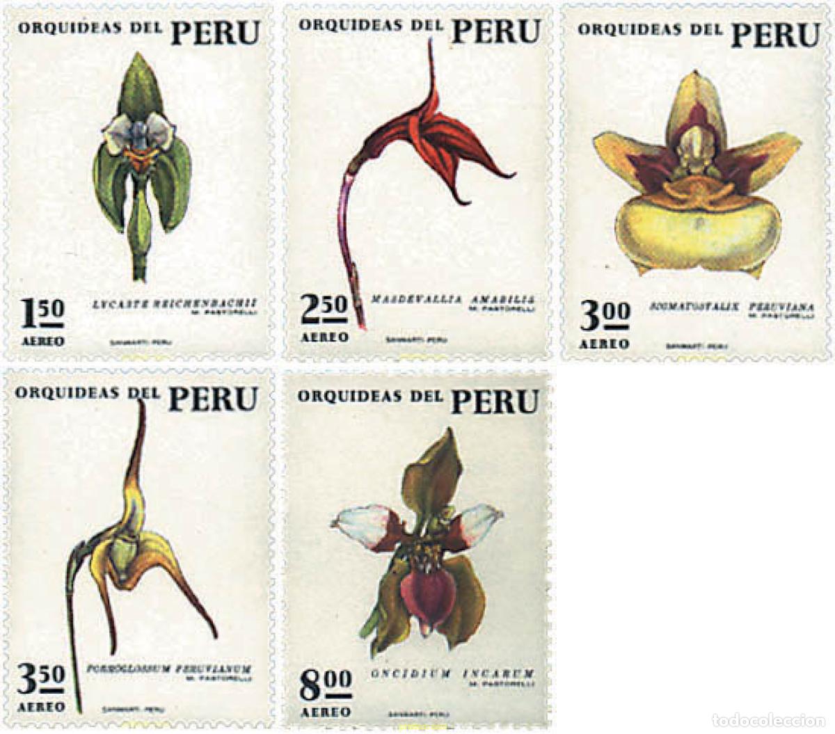 Sellos: 94266 MNH PERU 1973 ORQUIDEAS DE PERU