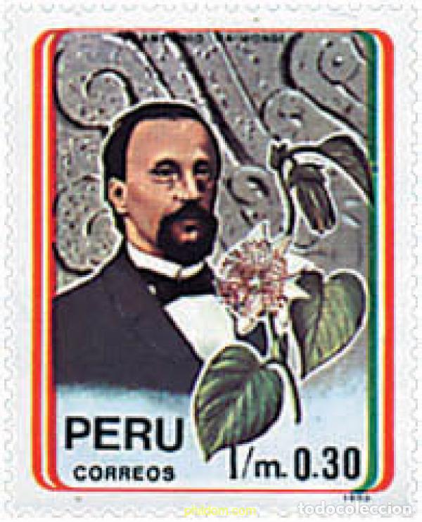 Sellos: 94275 MNH PERU 1992 CENTENARIO DE LA MUERTE DE ANTONIO RAIMONDI