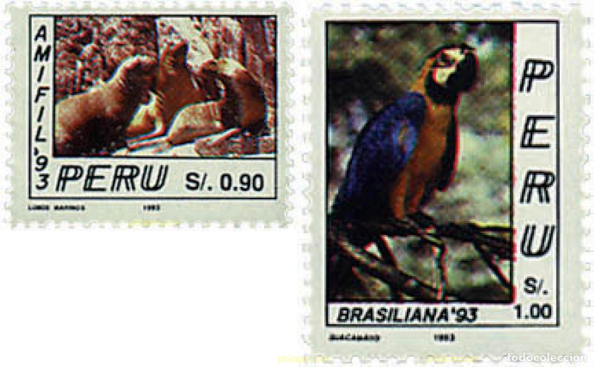 Briefmarken: 36923 MNH PERU 1993 AMIFIL 93 Y BRASILIANA 93