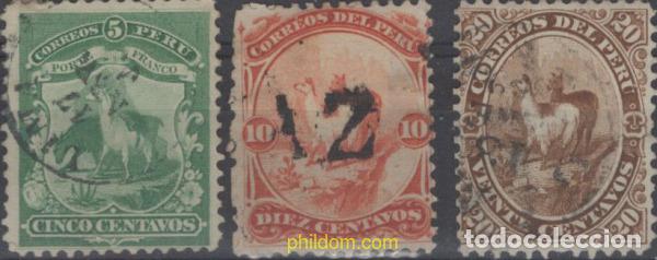 Sellos: 643549 USED PERU 1866 MAMIFEROS