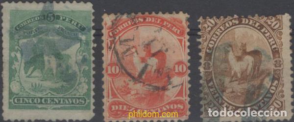 Sellos: 643551 USED PERU 1866 MAMIFEROS